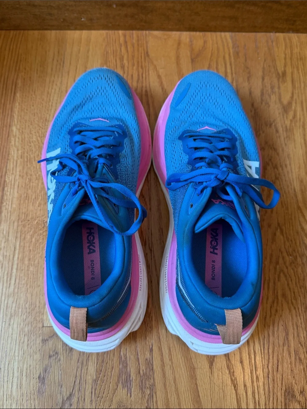 Hoka Bondi 8 Running Shoes Coastal Sky All Aboard Limited Edition Women’s Sz 10
